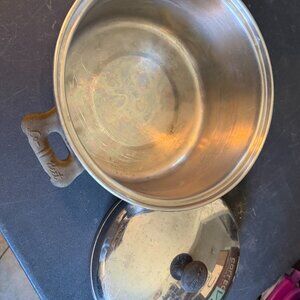 Vintage Vollrath Lo-Heet 4 Qt Stainless Steel Saucepan/Lid Made In USA